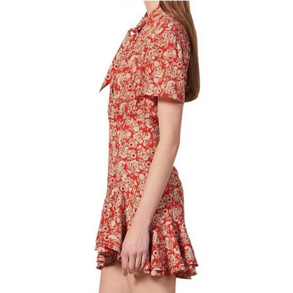 Sandro lane paisley dress 38 - Picture 2 of 10